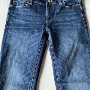 White House Black Market Women's Slim Crop Blue Denim Jeans Size 2R